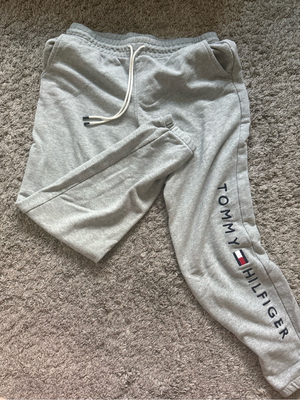 Tommy Hilfiger Grey Logo Jogger Sweatpants
